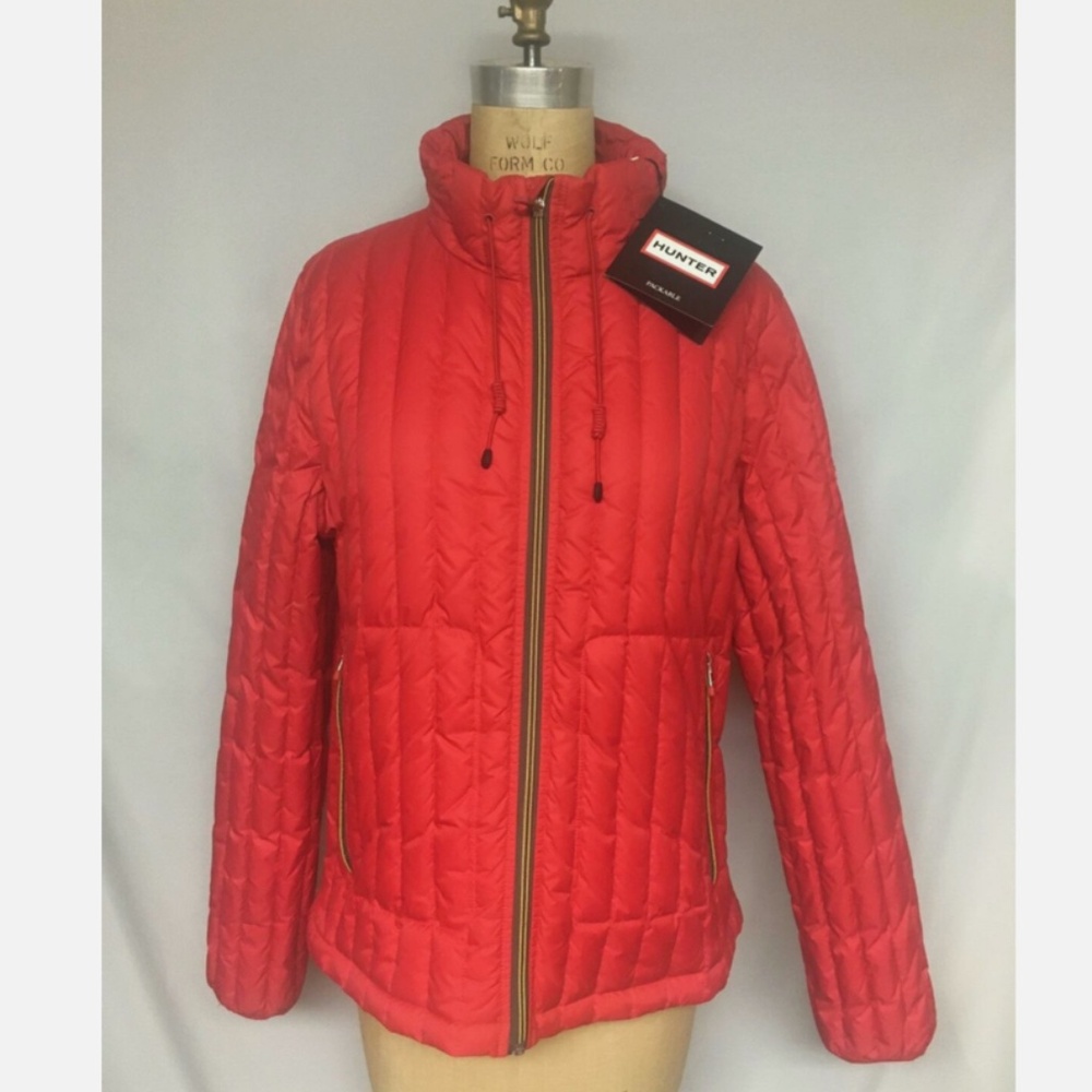 Hunter Tour Quilted Packable Jacket XL Red NWT 100% Authentic
